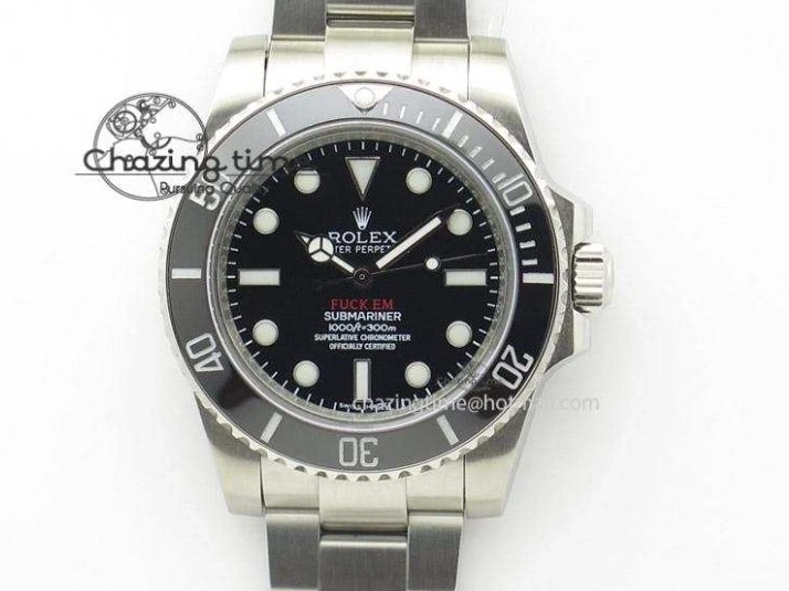 Edition SA3135 Black Black Green Strap Rubber Submariner Best 5GF Ceramic Dial on 40mm 0425